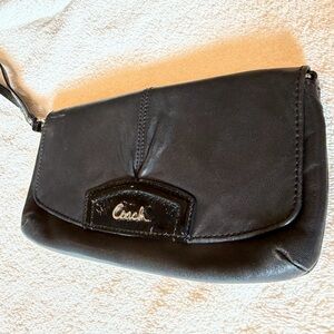 Coach Black Wristlet Clutch